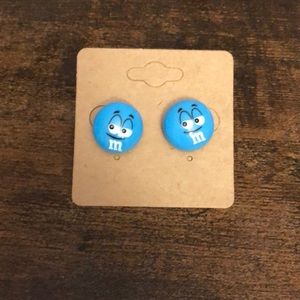🎀 3 for $20 Girls Earrings-Blue M&M